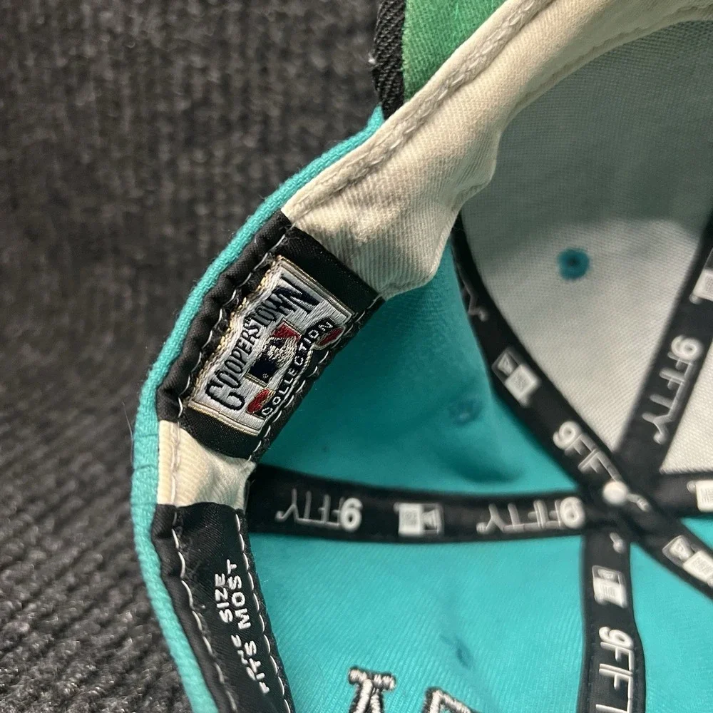 New‎ Era Florida Marlins Cooperstown Collection Teal And Black SnapBack Hat
